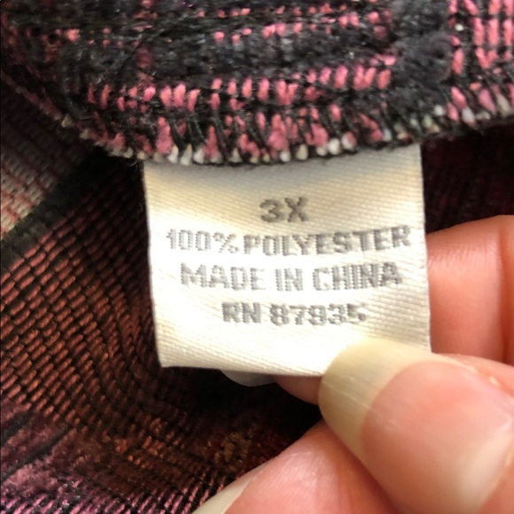 Dressbarn Floral Tapestry Jacket in Burgundy and Black Size 3X - Picture 11 of 12